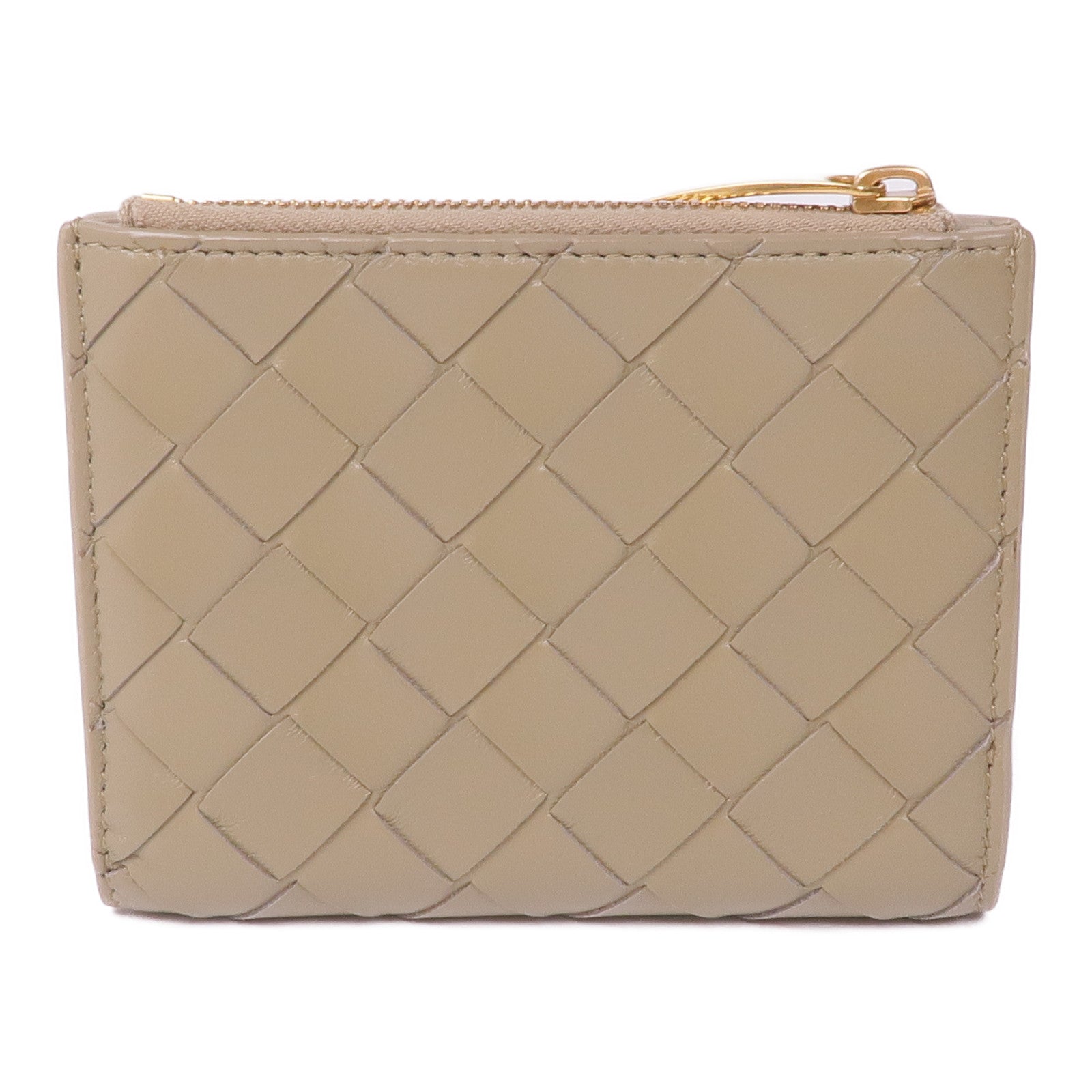 BOTTEGA VENETA 織紋皮革Bi-Fold Wallet金扣錢包