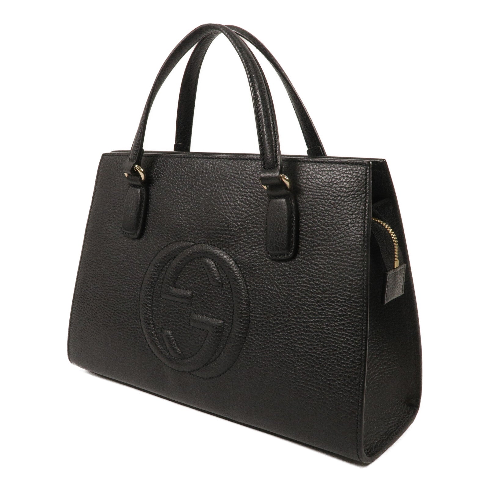 GUCCI 牛皮皮革Interlocking手挽袋