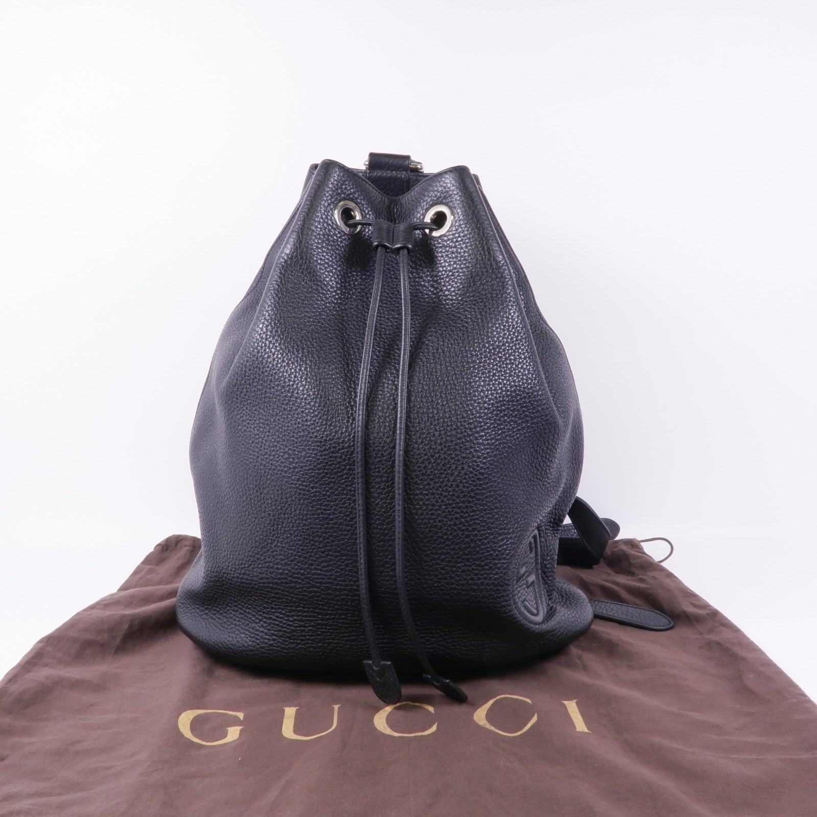 GUCCI 牛皮皮革Soho Backpack銀扣背包