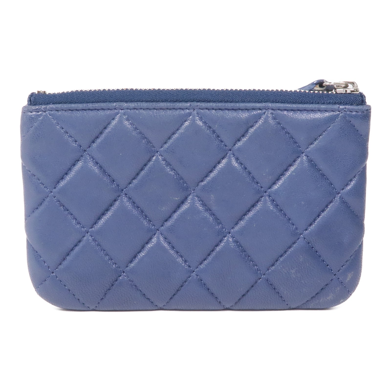 CHANEL 羊皮皮革Coin Purse銀扣零錢包