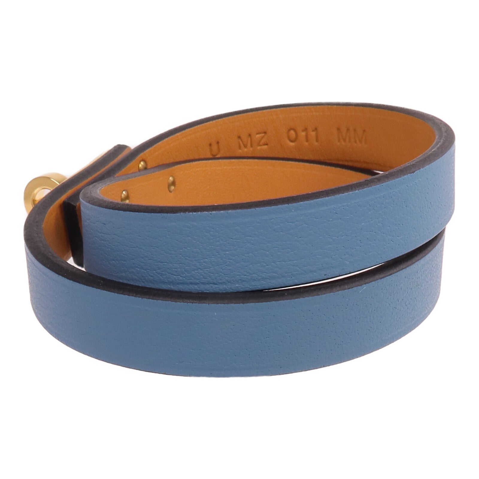 HERMES 【激減優惠】Swift皮革Mini Kelly Double Tour Bracelet金扣手帶