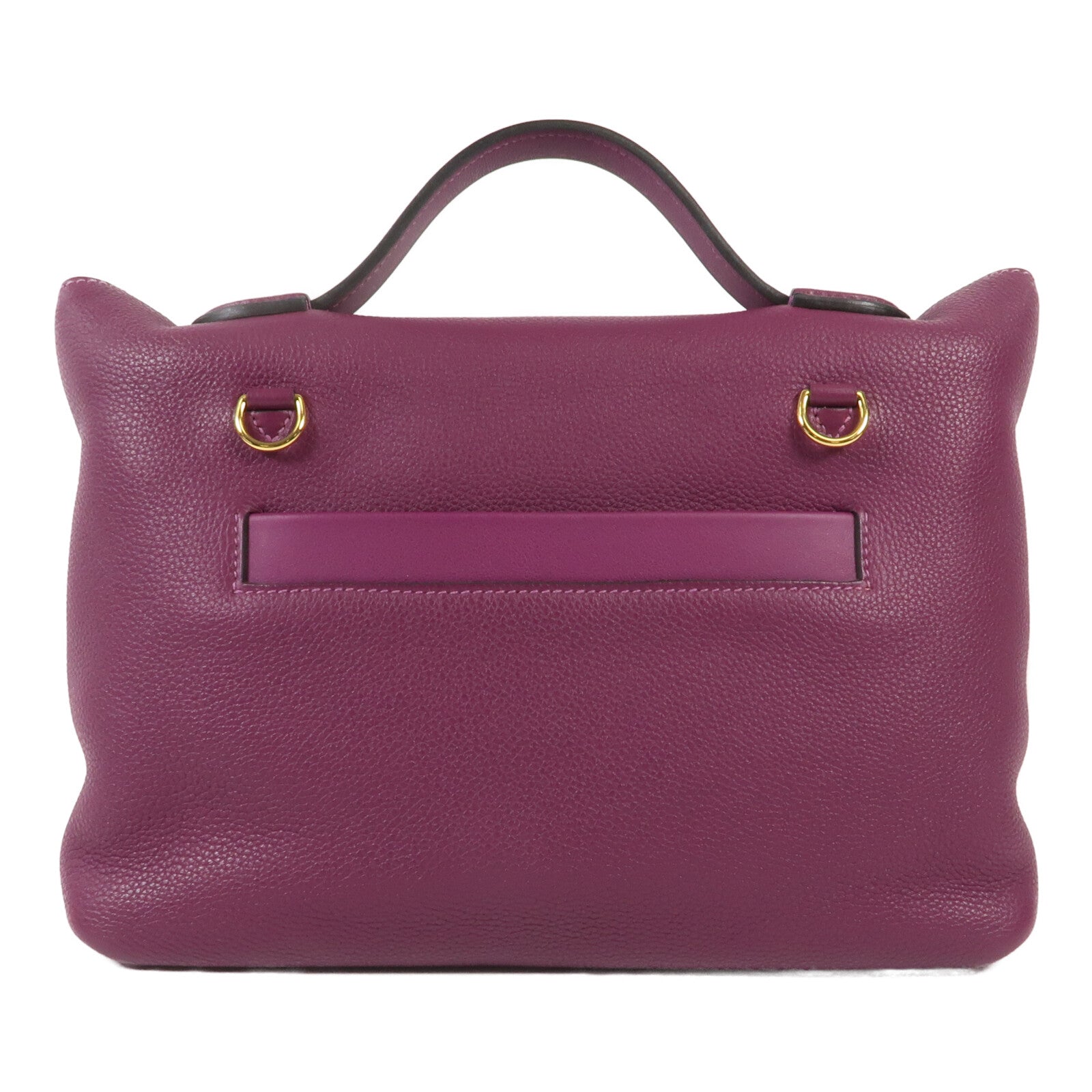 HERMES Clemence皮革24/24 29CM金扣手挽肩背兩用袋Anemone