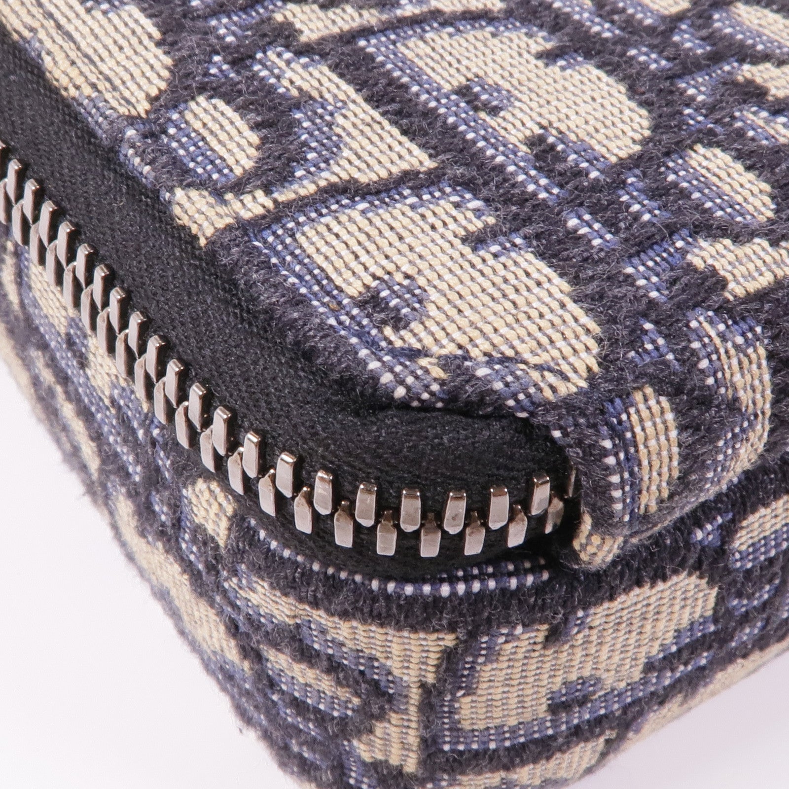 Dior 帆布Oblique銀扣肩背袋