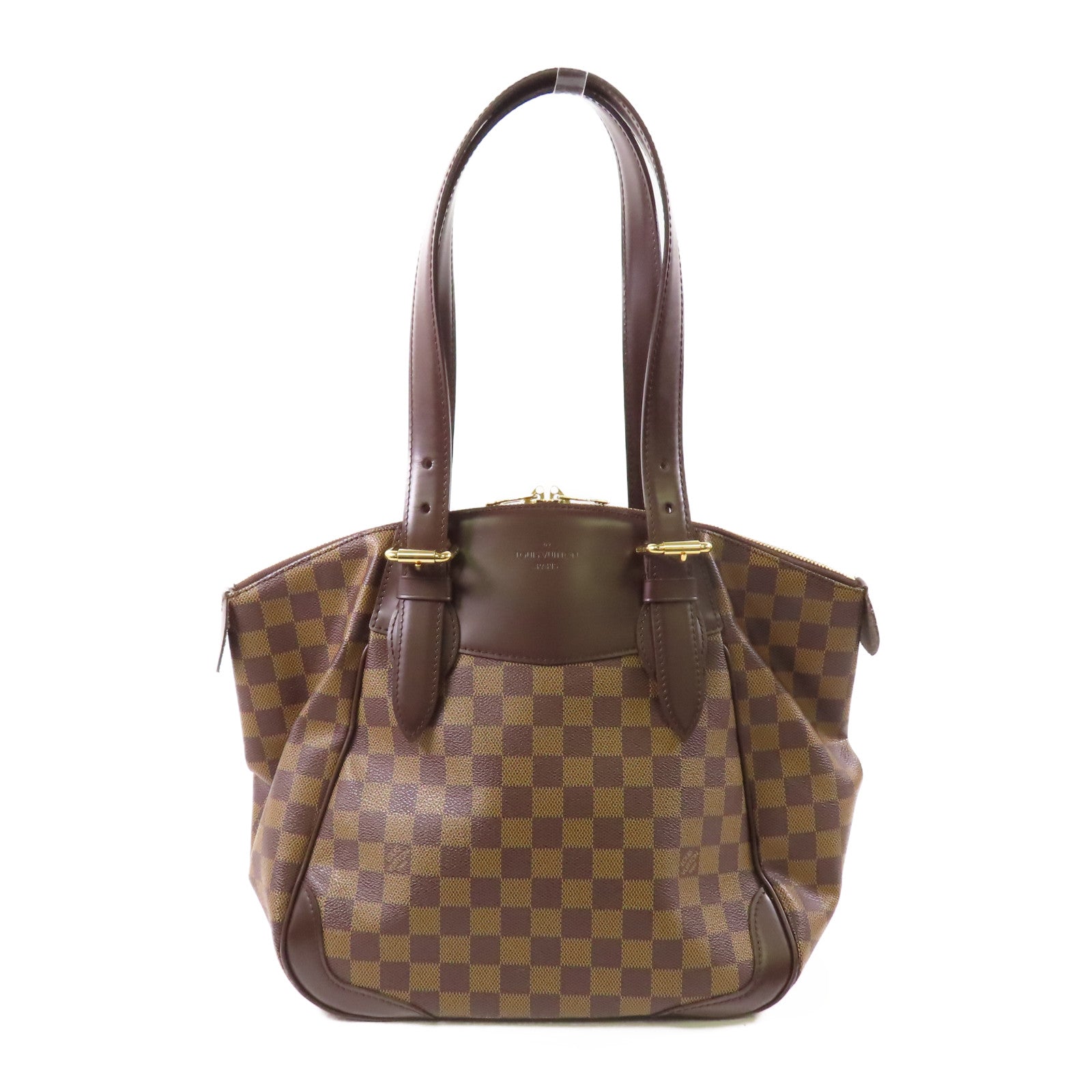 LOUIS VUITTON Damier Verona GM金扣肩背袋