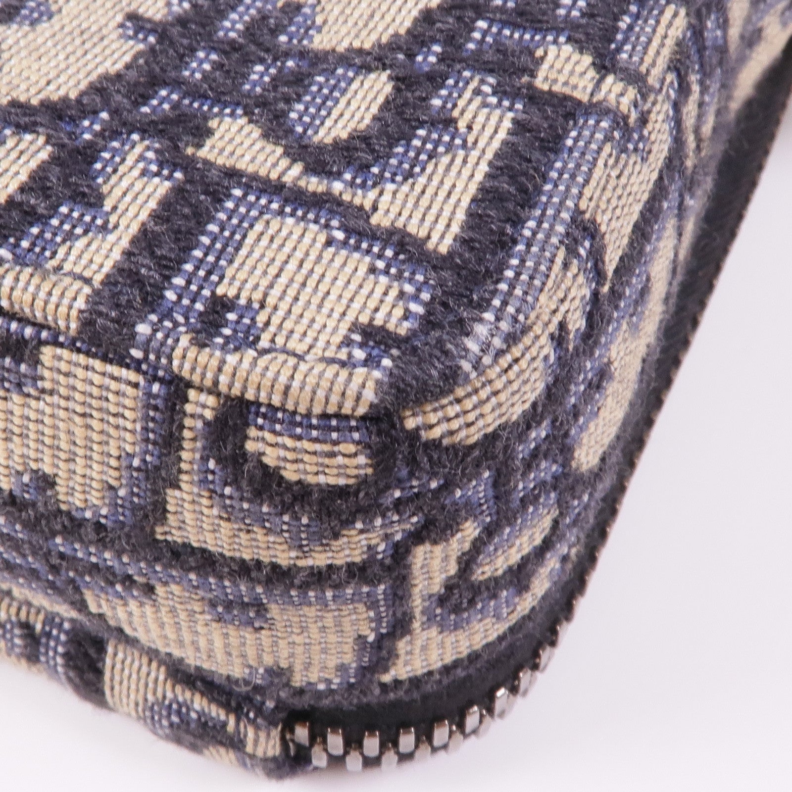 Dior 帆布Oblique銀扣肩背袋