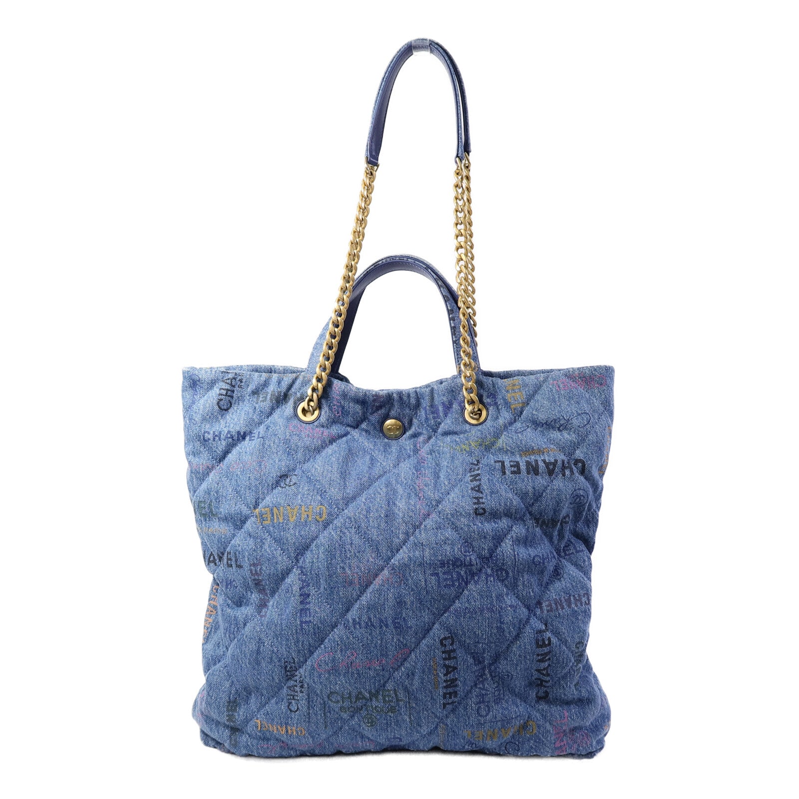 CHANEL 牛仔布Mood Shopping Tote手挽肩背兩用袋