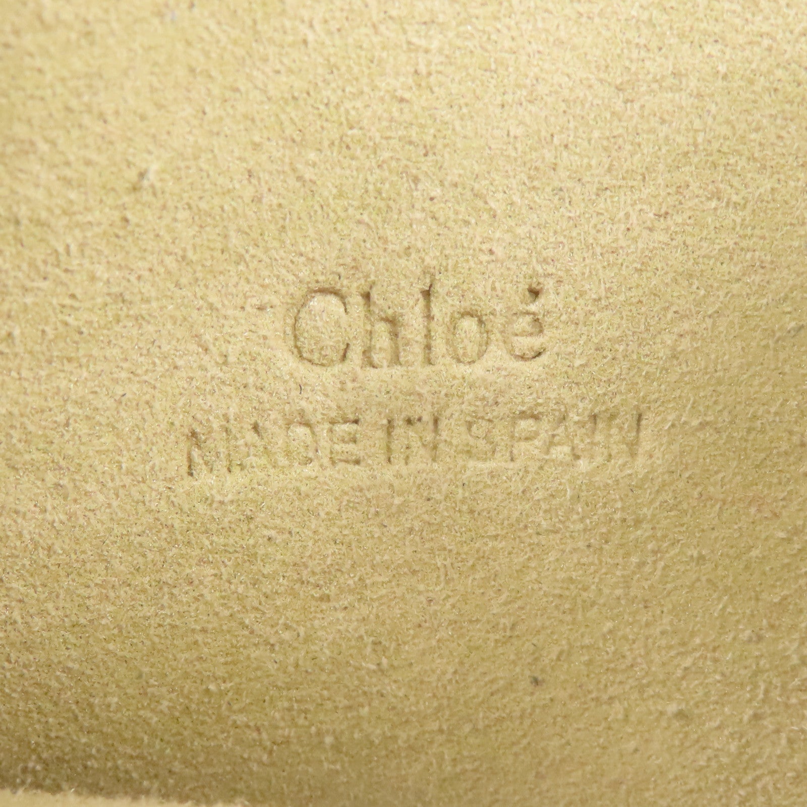 Chloe 牛皮/麂皮皮革Faye金扣肩背袋