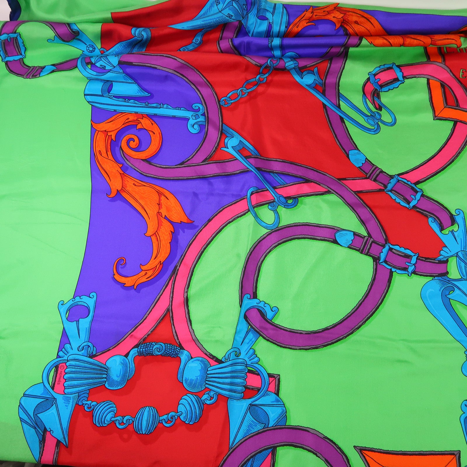 HERMES 絲質Scarf 140X140絲巾