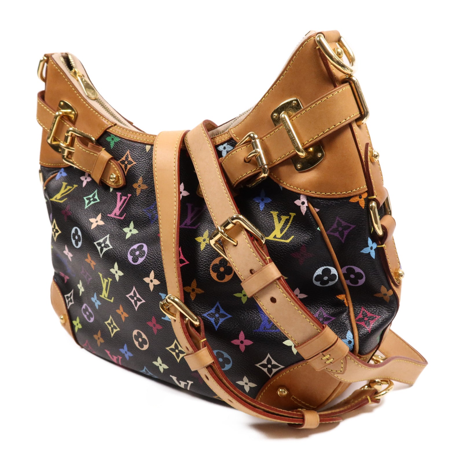 LOUIS VUITTON Monogram Multicolore Greta金扣肩背袋