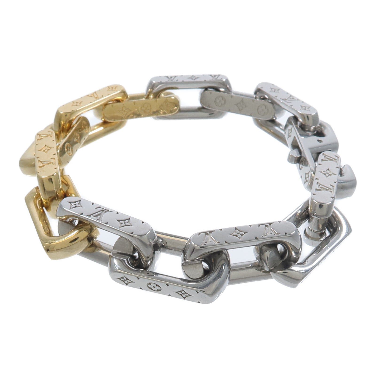 LOUIS VUITTON 不鏽鋼Monogram Chain Bracelet手鏈