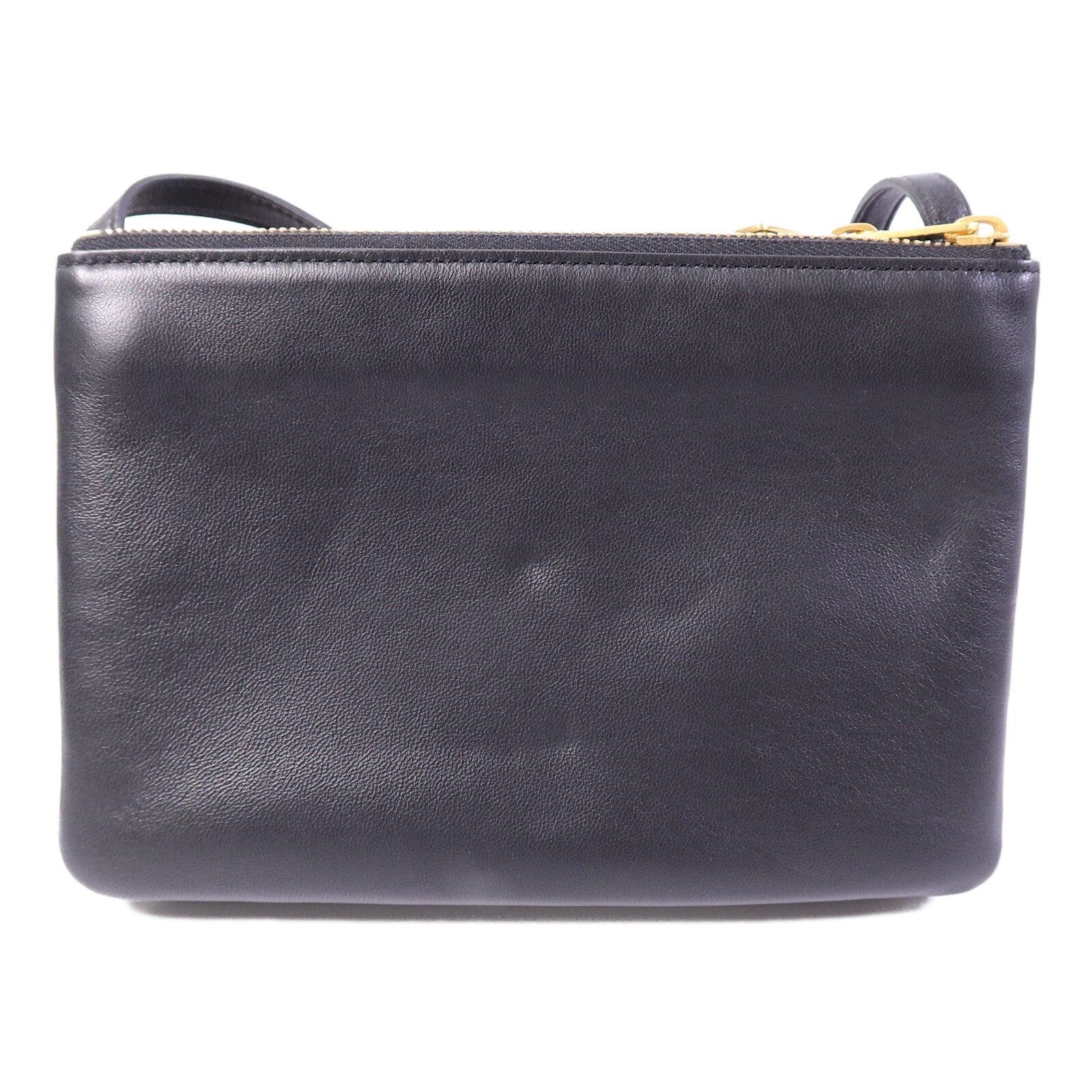 CELINE 牛皮皮革Trio肩背袋