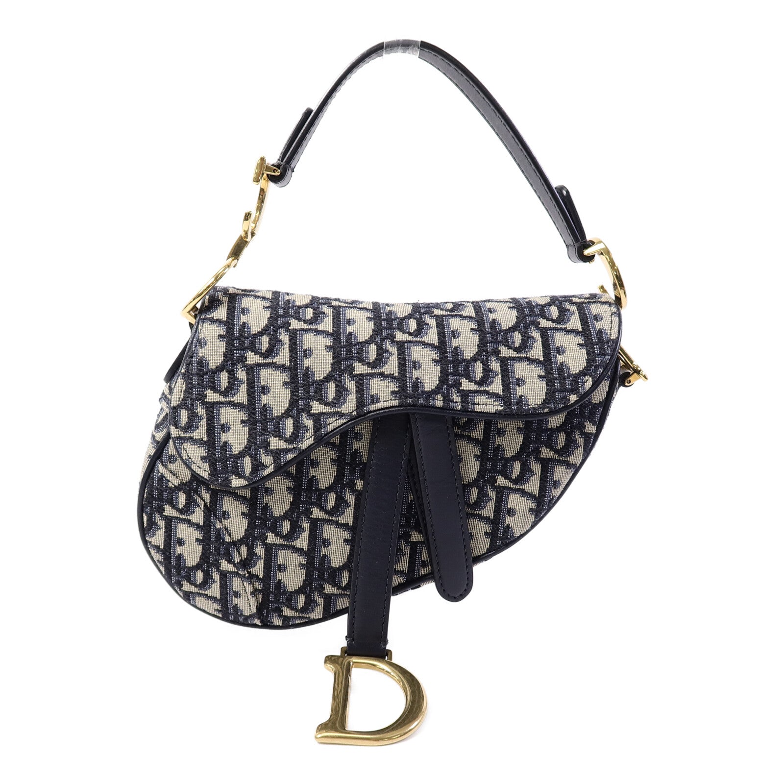 Dior 帆布Saddle Mini手挽袋