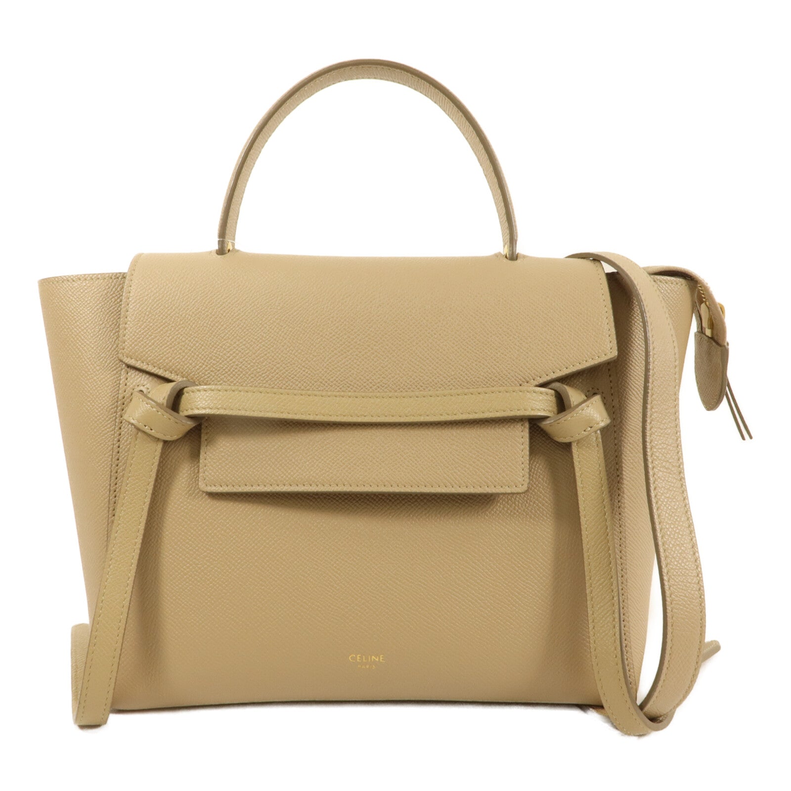CELINE 牛皮皮革Micro Belt Bag手挽肩背兩用袋
