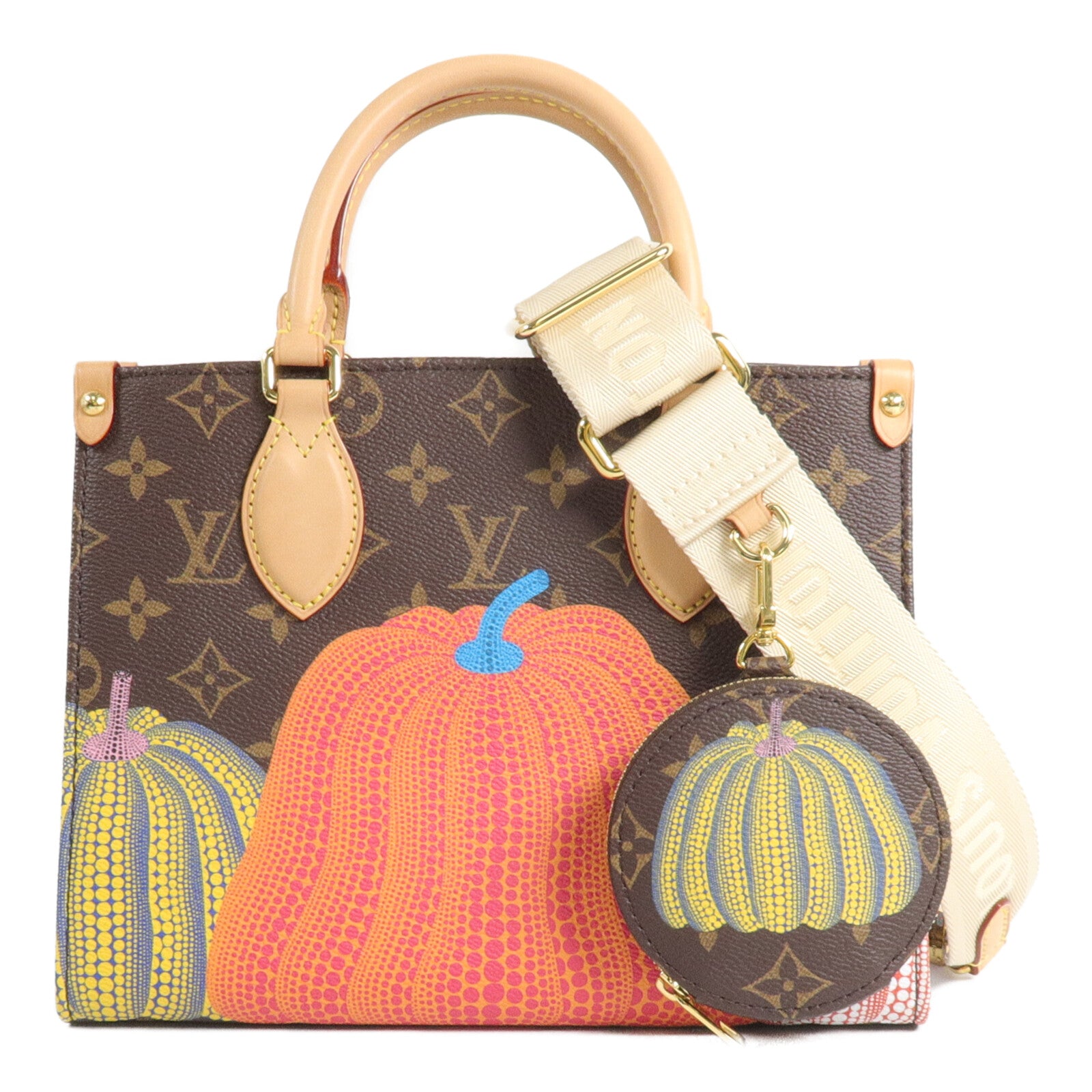 LOUIS VUITTON Monogram LV x YK OnTheGo PM手挽肩背兩用袋
