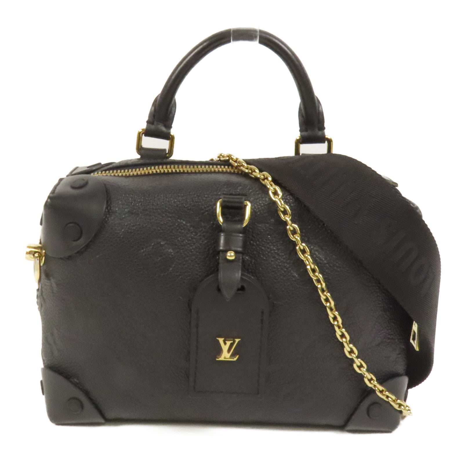 LOUIS VUITTON Monogram Empreinte Petite金扣手挽肩背兩用袋