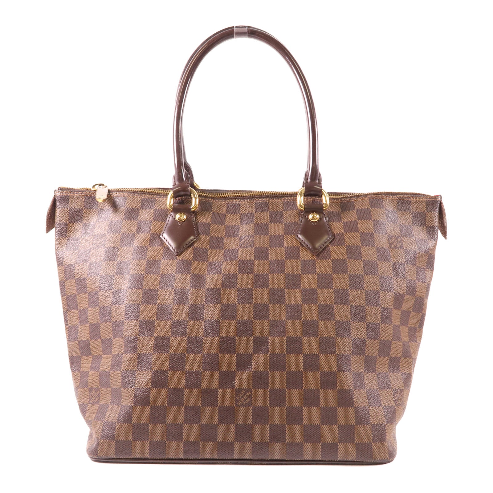 LOUIS VUITTON Damier Saleya MM金扣肩背袋/手挽袋