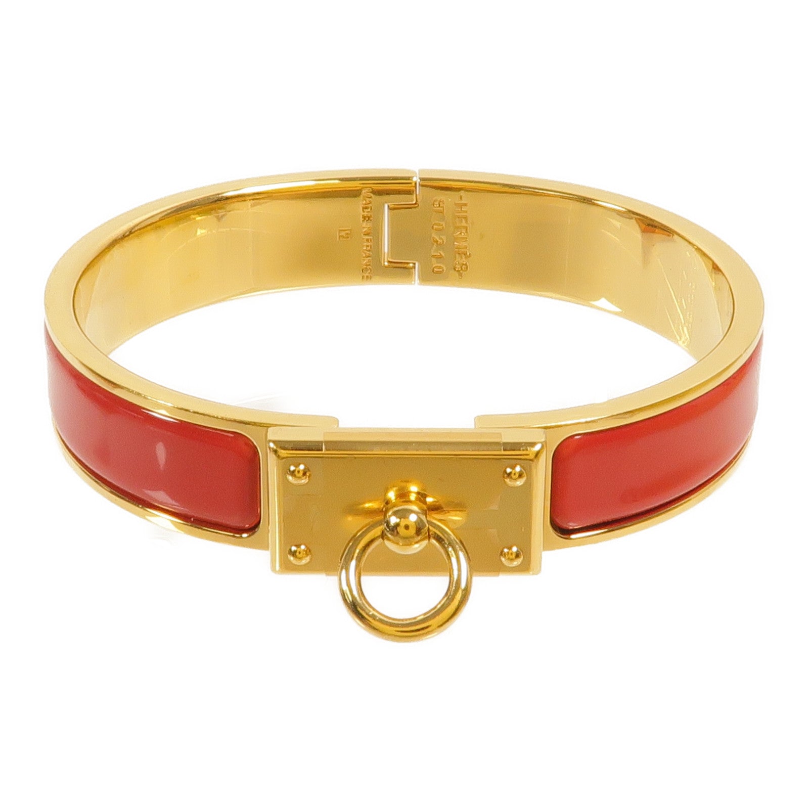HERMES 金屬Mini Clic Kelly手鐲