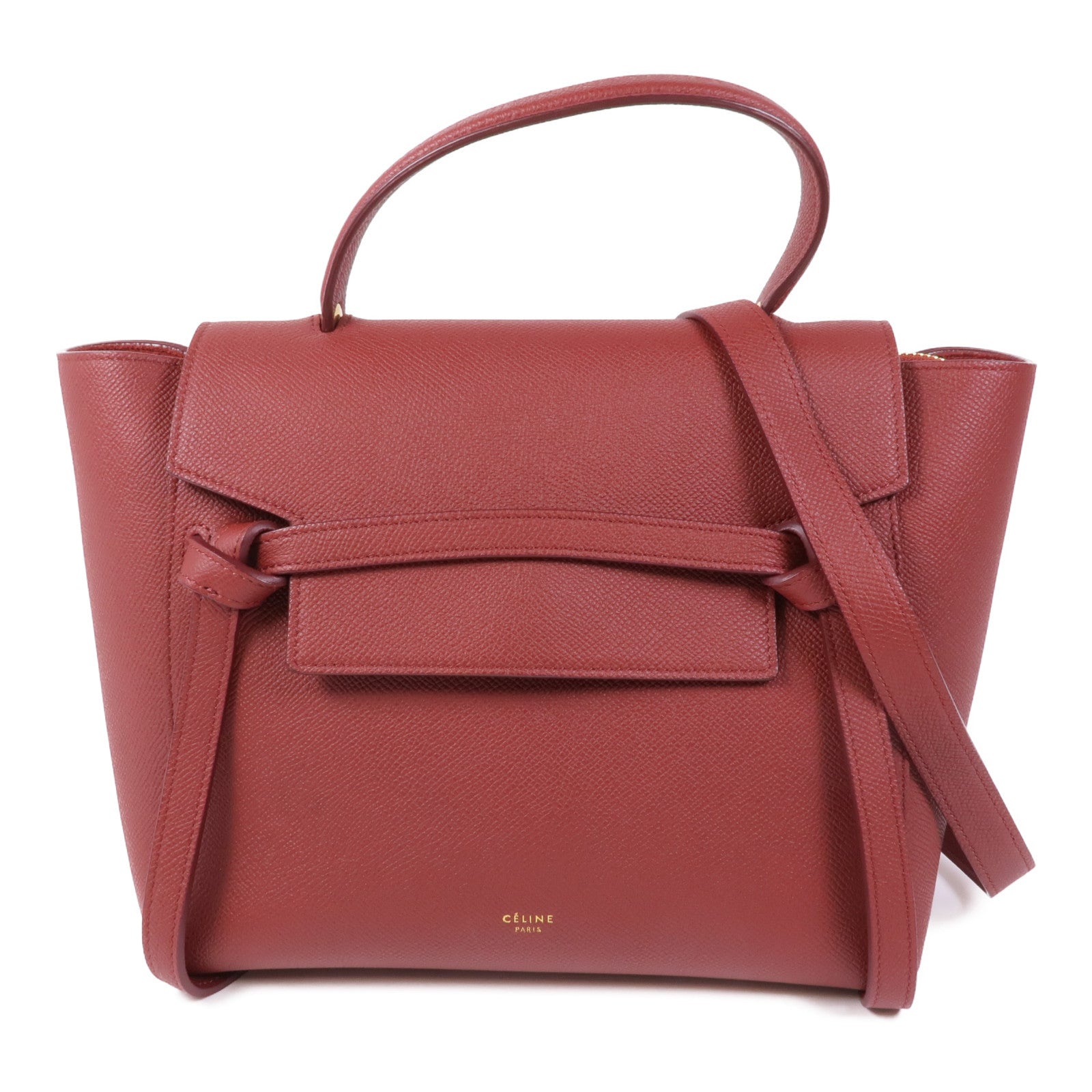 CELINE 牛皮皮革Belt Bag金扣手挽肩背兩用袋