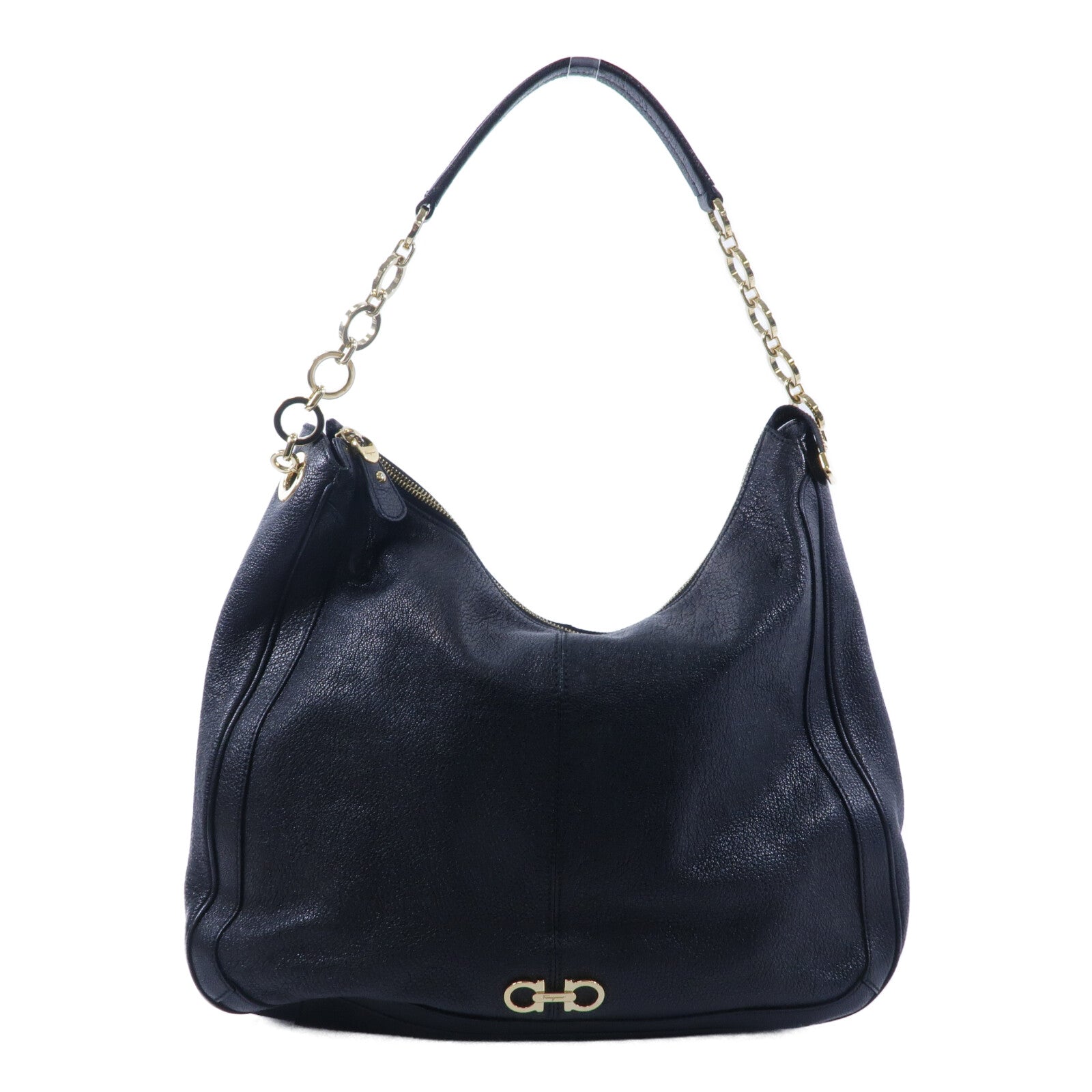 Salvatore Ferragamo 牛皮皮革Shoulder Bag鏈帶肩背袋