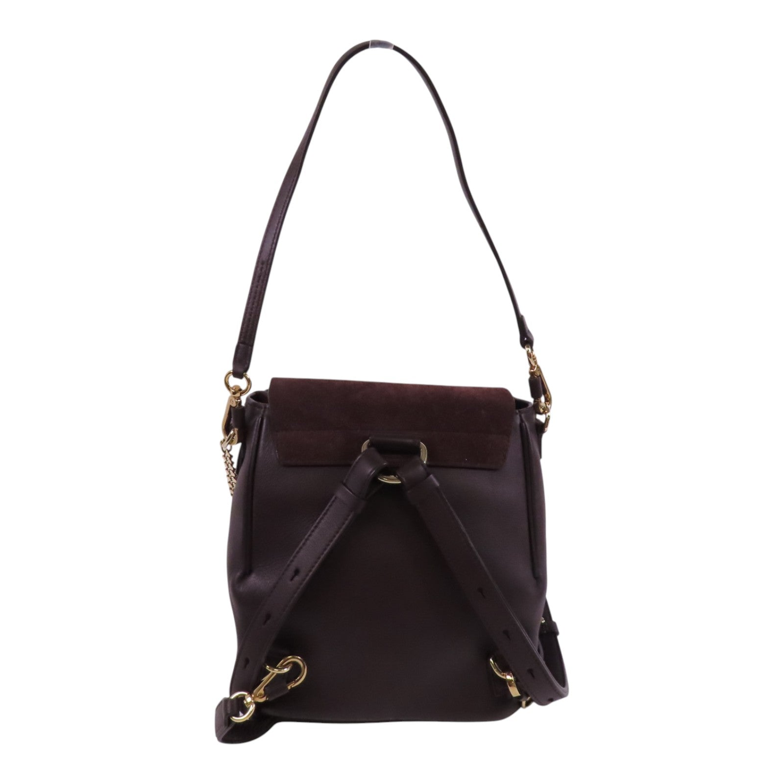 Chloe 牛皮皮革Faye金扣肩背背包兩用袋