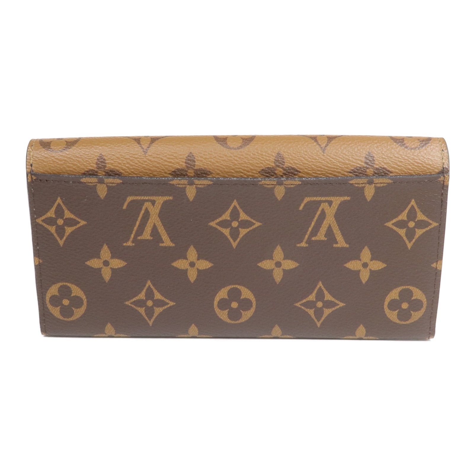 LOUIS VUITTON 【激減優惠】Monogram Reverse Emilie金扣長錢包