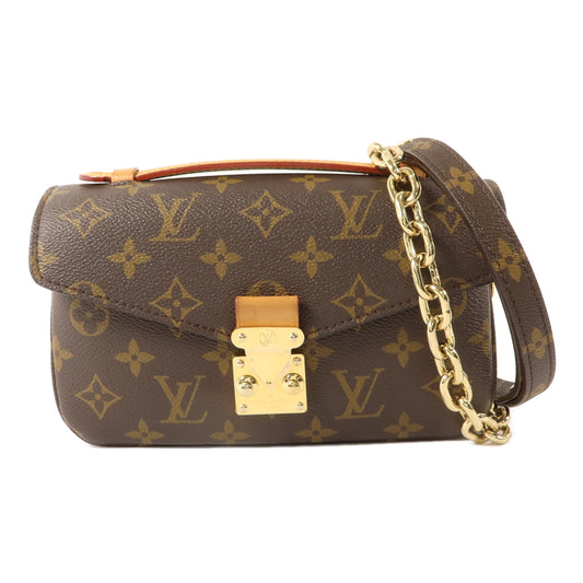 LOUIS VUITTON Monogram Pochette Metis East West金扣手挽肩背兩用袋