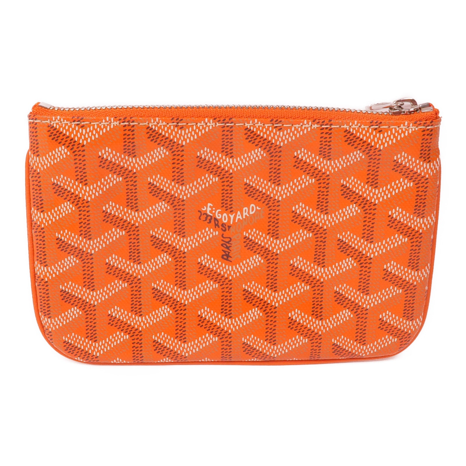 GOYARD 塗層帆布Senat PM Pouch銀扣手拿包