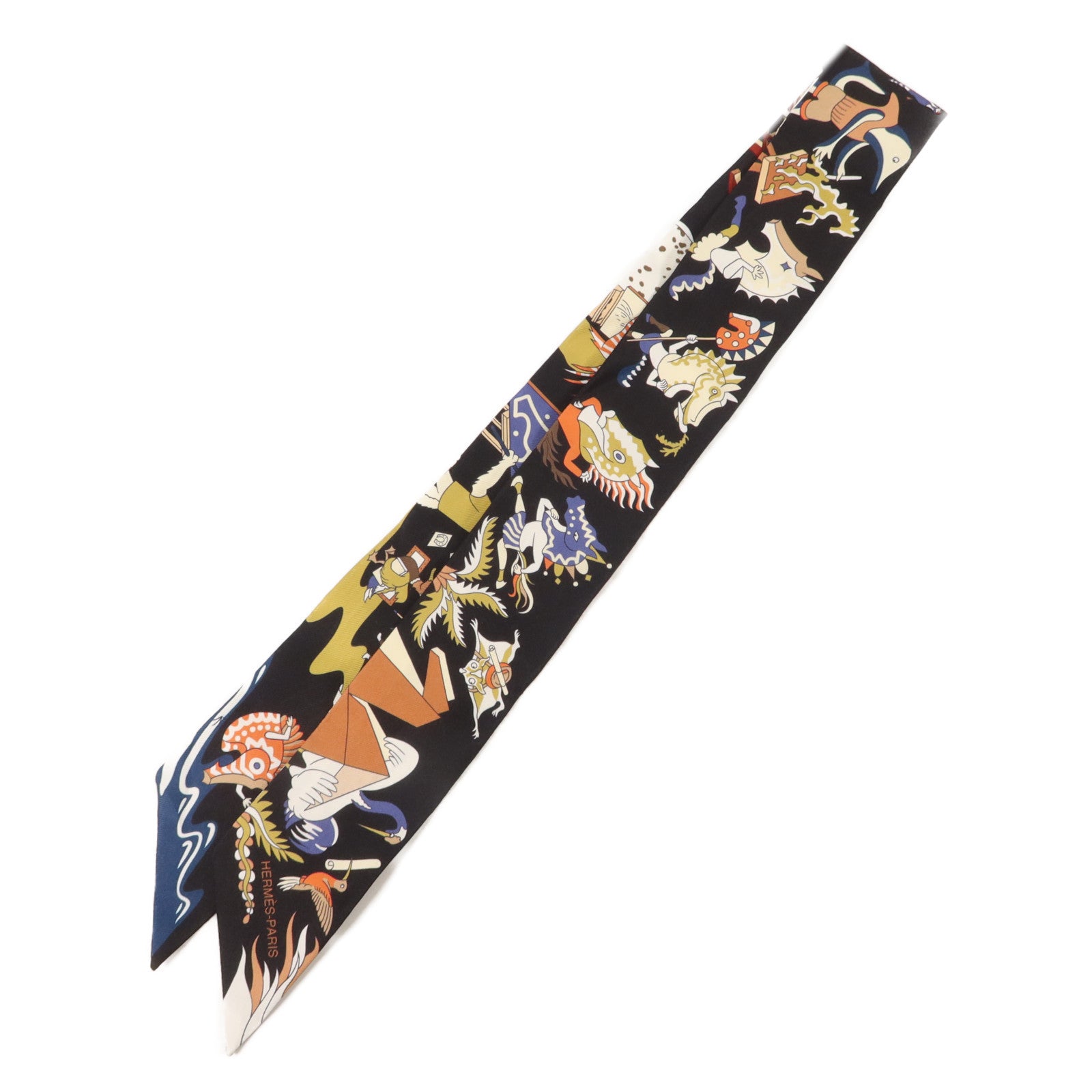 HERMES 絲質Twilly絲巾