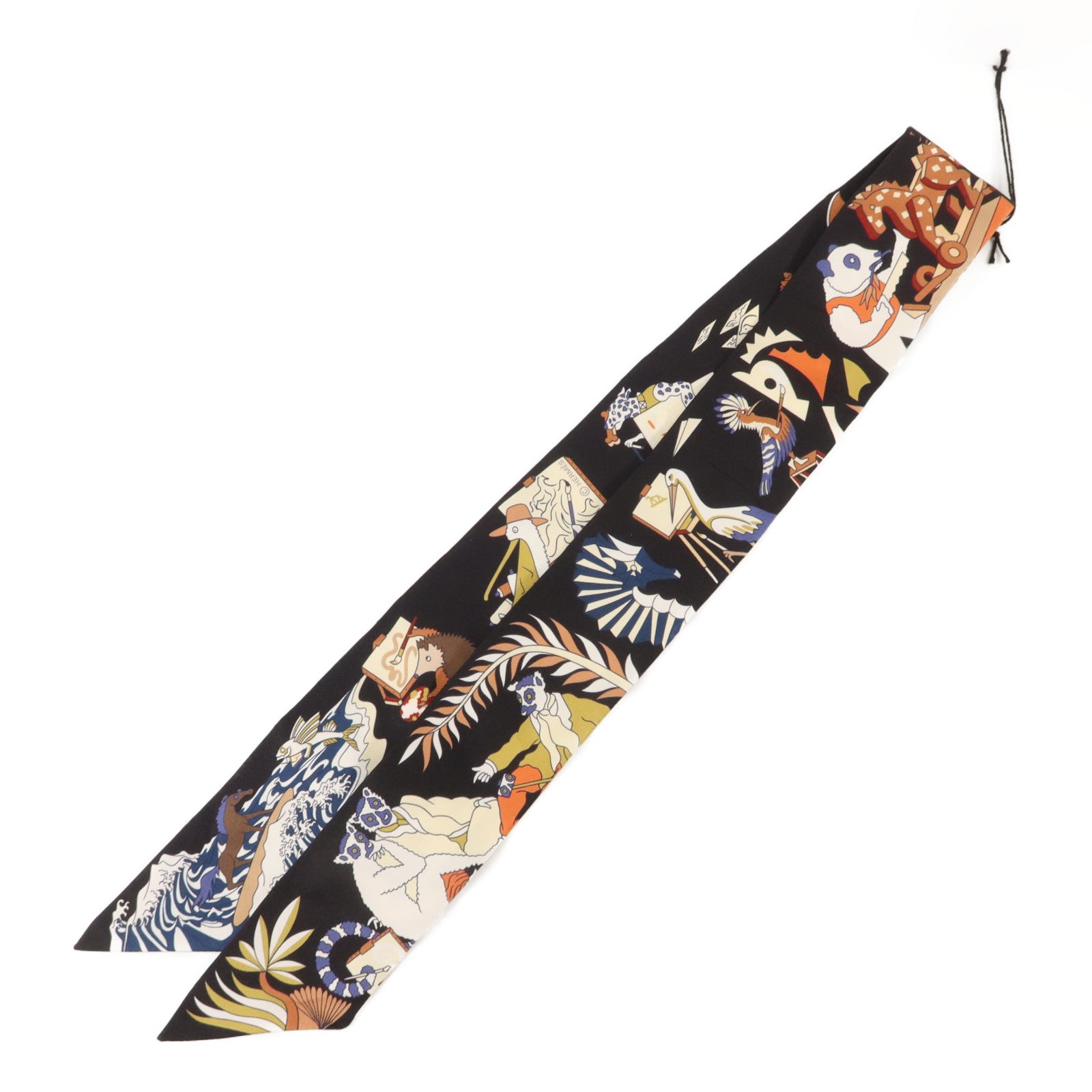 HERMES 絲質Twilly絲巾