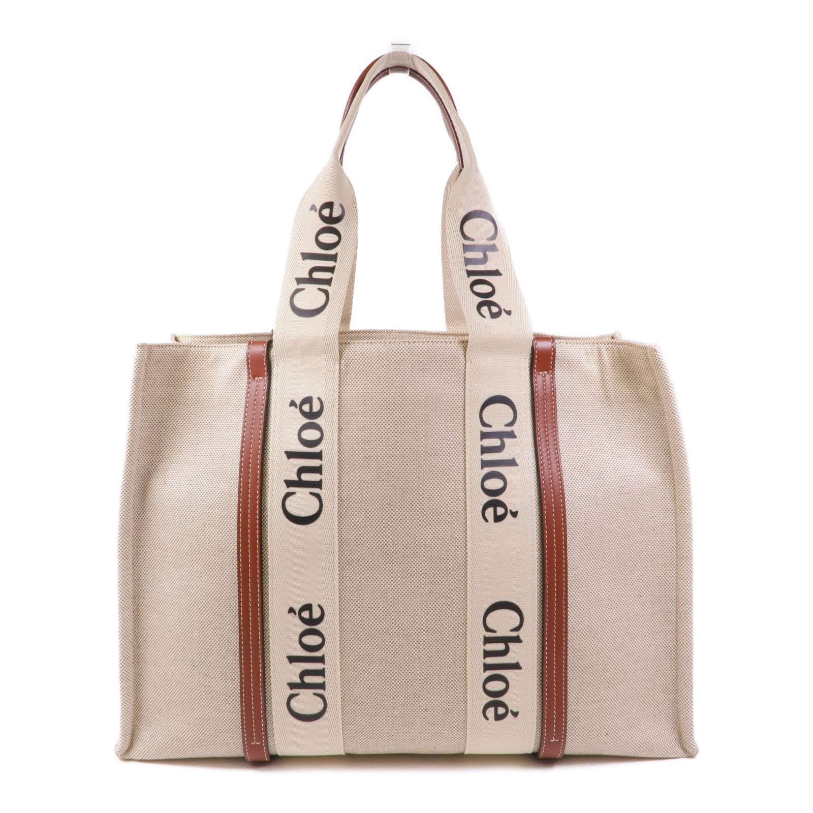 Chloe 帆布Woody Large手挽袋
