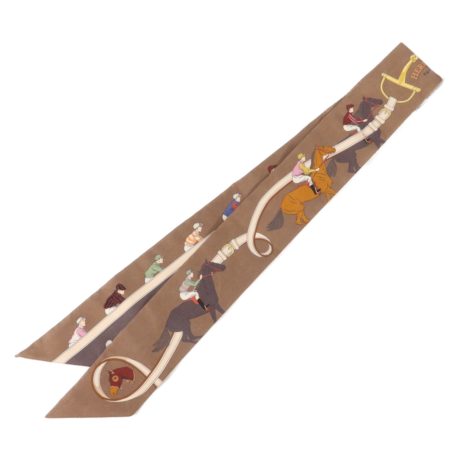 HERMES 絲質Twilly絲巾