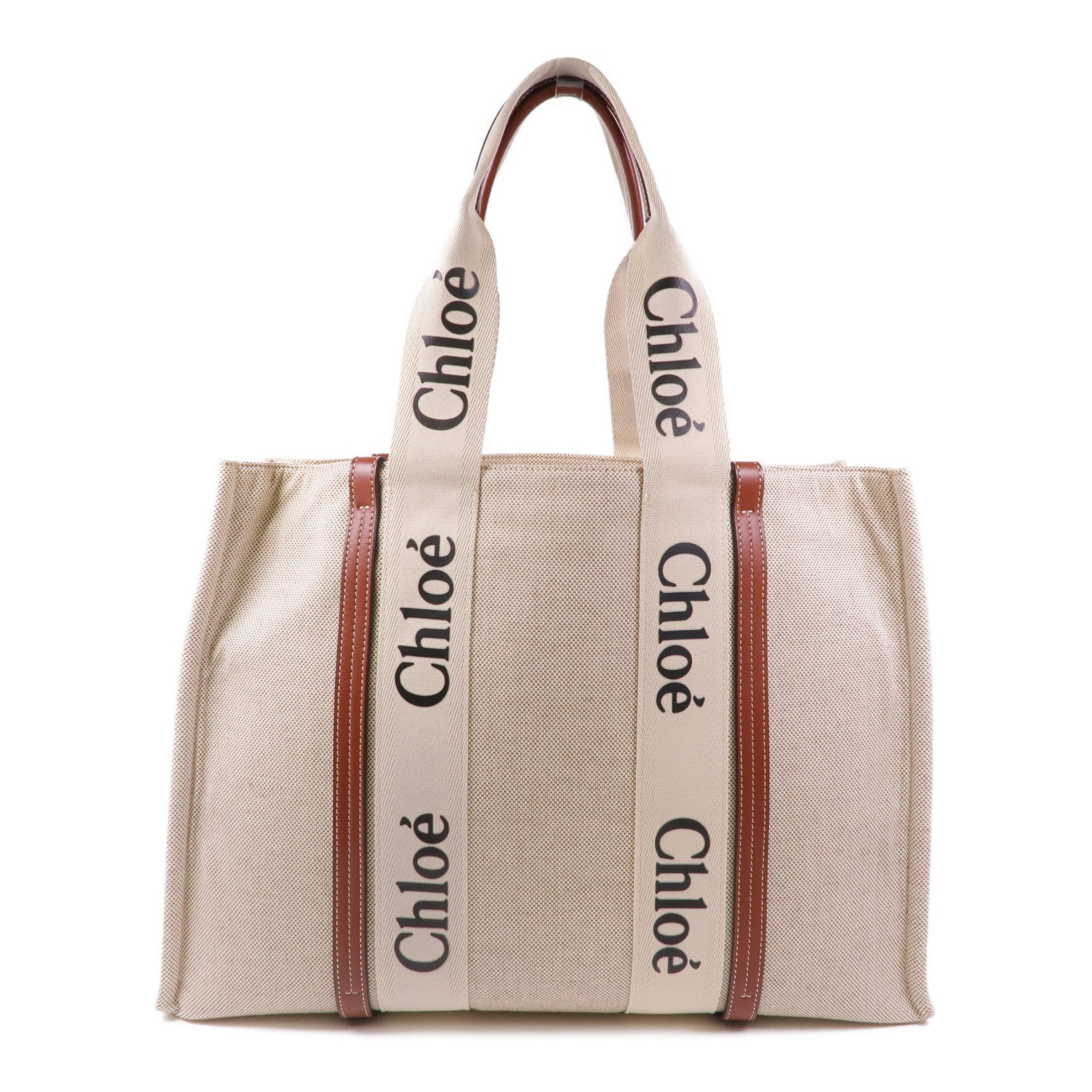 Chloe 帆布Woody Large手挽袋