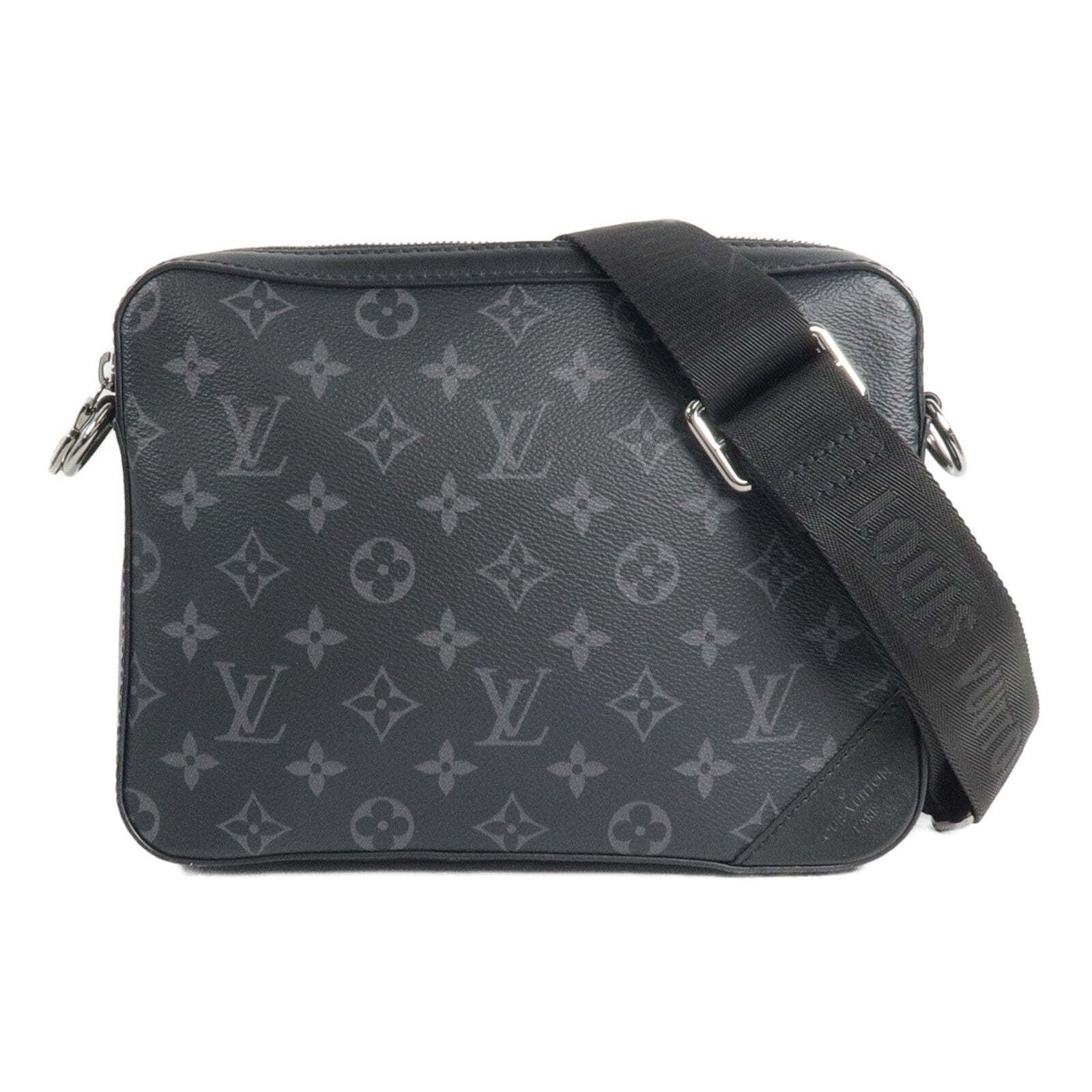 LOUIS VUITTON Monogram Eclipse/Eclipse Reverse Trio Messenger肩背袋