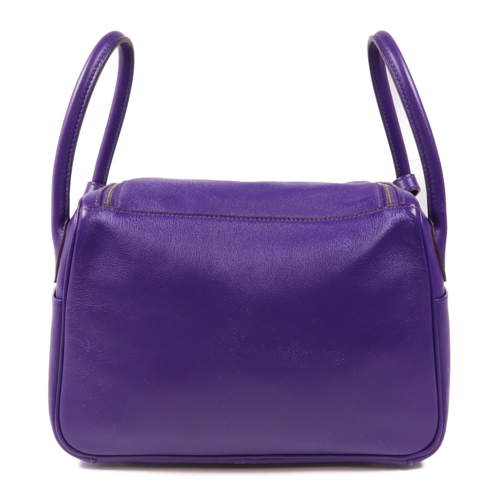 HERMES Swift皮革Lindy 26銀扣手挽肩背兩用袋Cassis