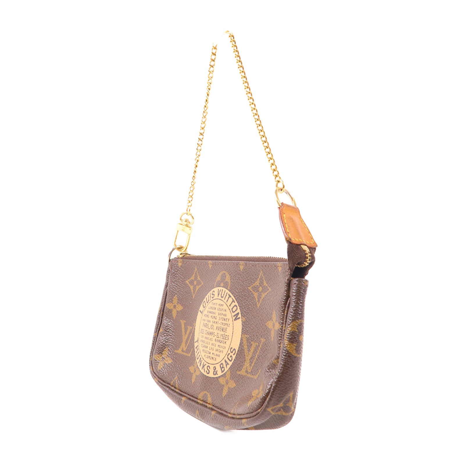 LOUIS VUITTON 【萬聖節商品】Monogram Mini Pochette Accessoires金扣手挽袋