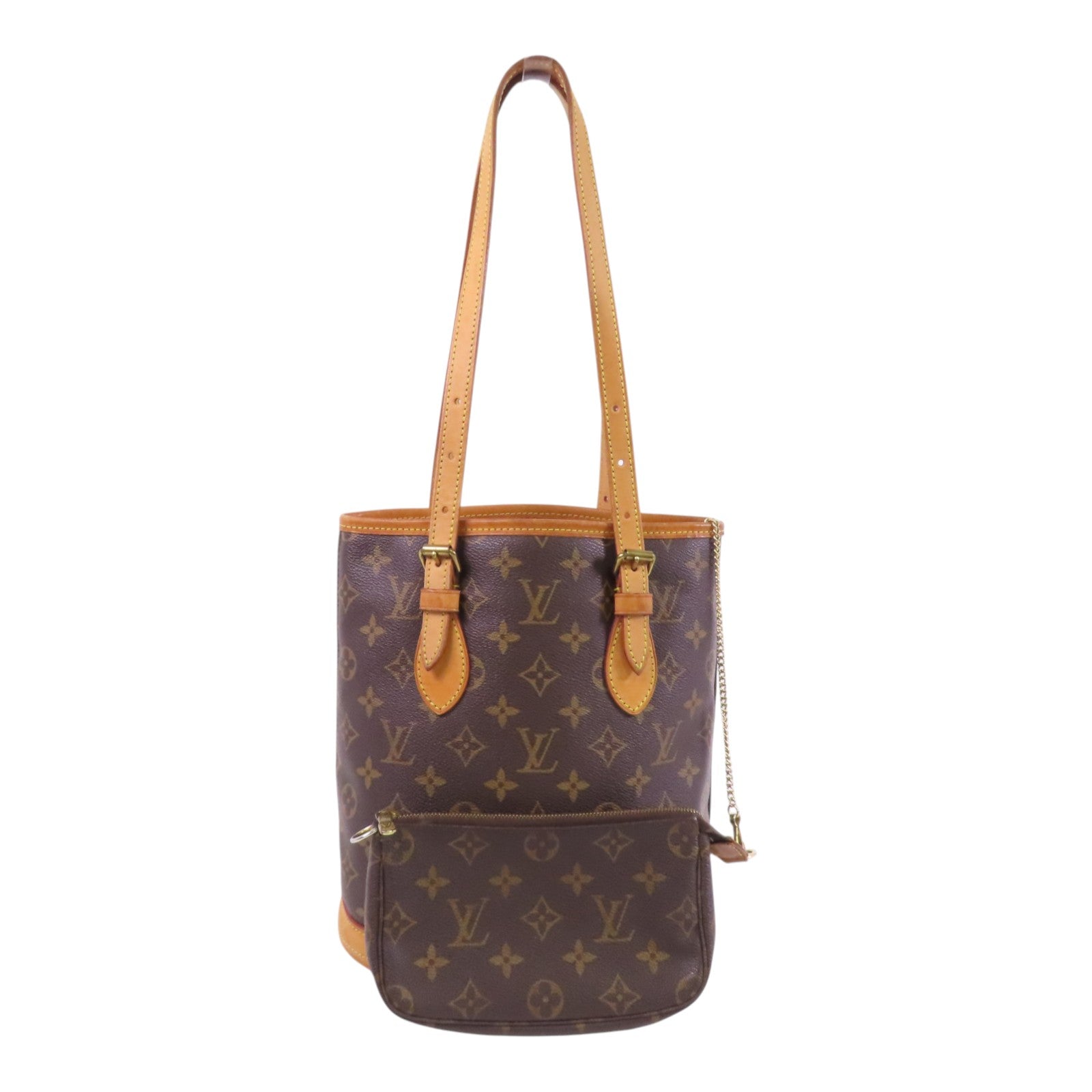 LOUIS VUITTON Monogram Bucket PM金扣肩背袋