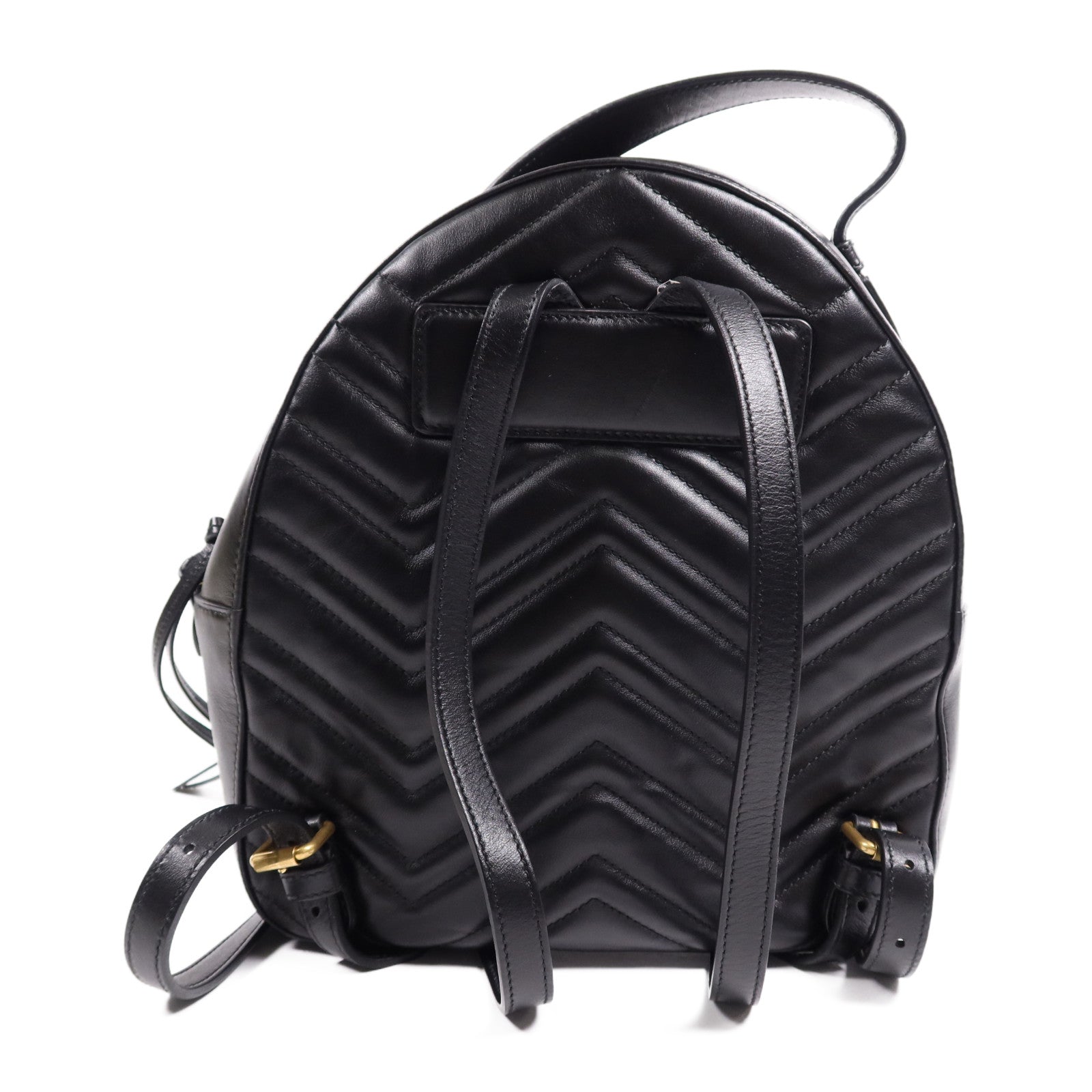 GUCCI 牛皮皮革GG Marmont Backpack金扣背包