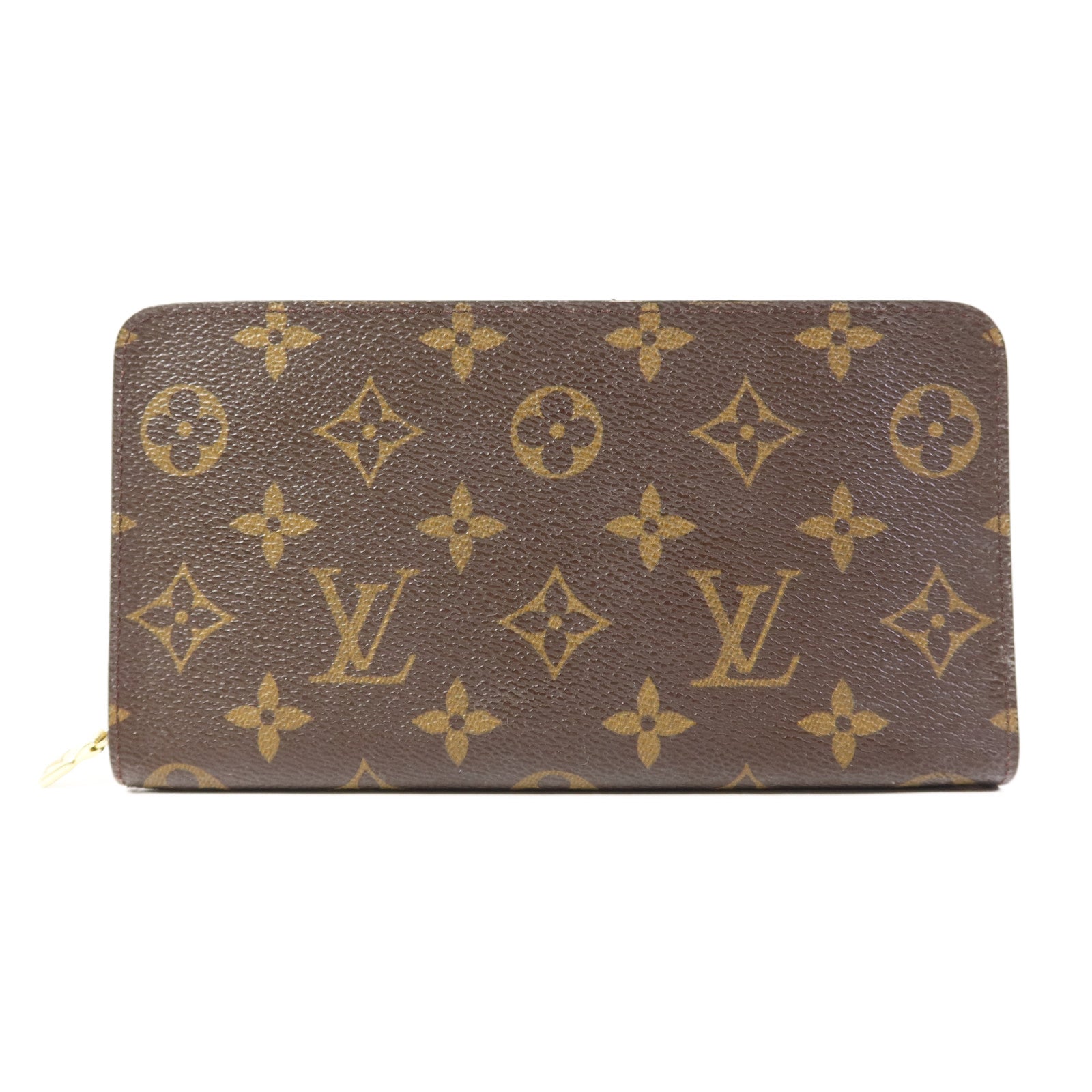 LOUIS VUITTON Monogram Porte Monnaie Zip Long Wallet金扣長錢包