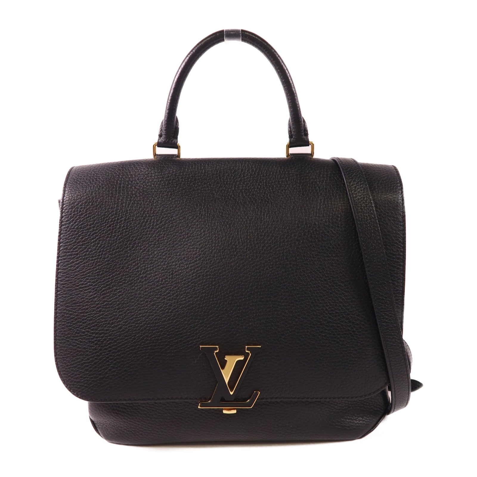 LOUIS VUITTON Taurillon Volta金扣手挽肩背兩用袋