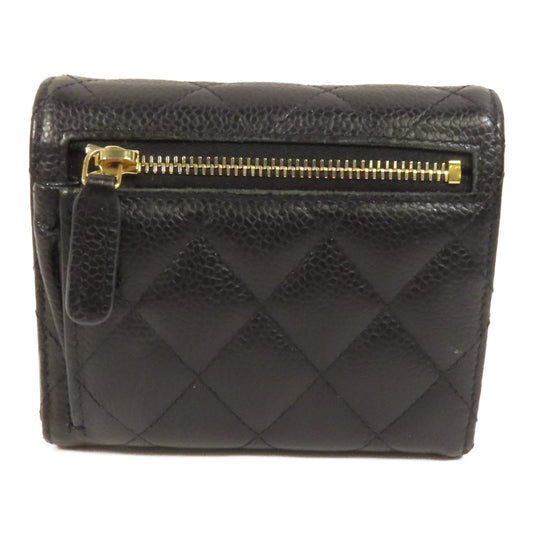 CHANEL 牛皮皮革Wallet金扣銀包