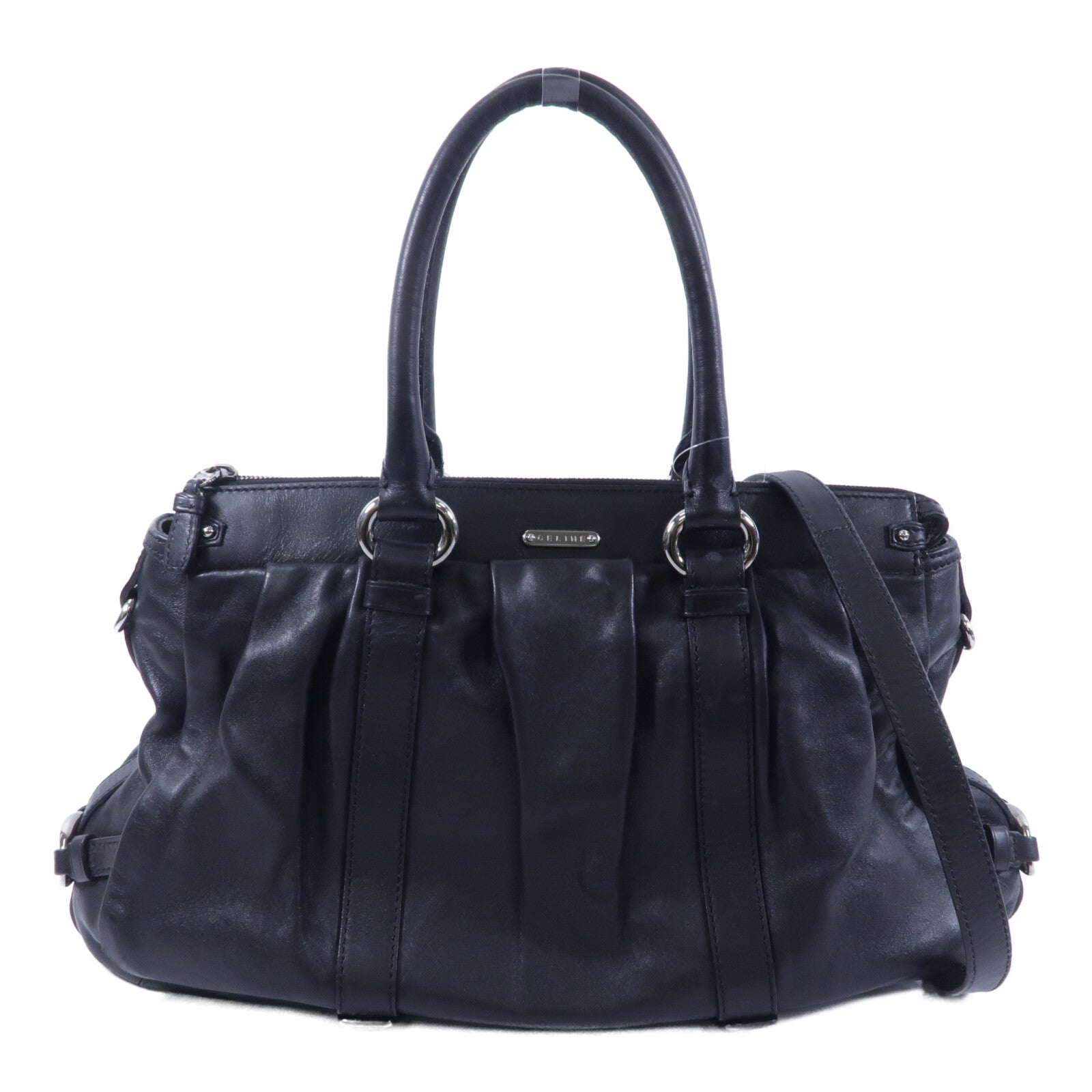 CELINE 牛皮皮革Shoulder Bag手挽肩背兩用袋