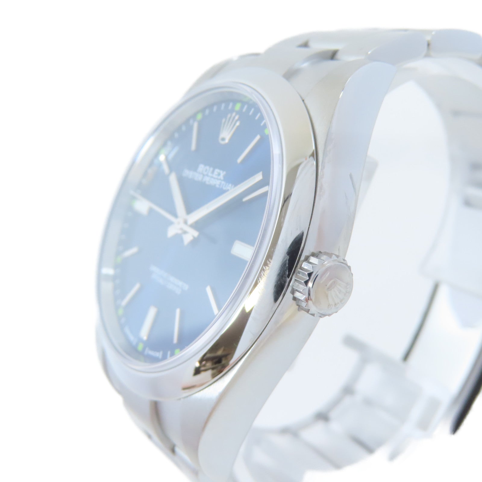 ROLEX Oyster Perpetual不鏽鋼手錶自動機芯深藍色