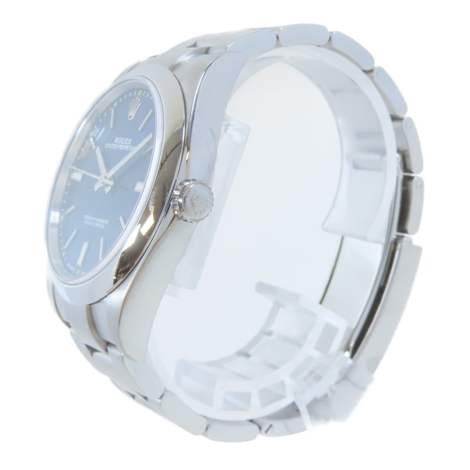 ROLEX Oyster Perpetual不鏽鋼手錶自動機芯深藍色