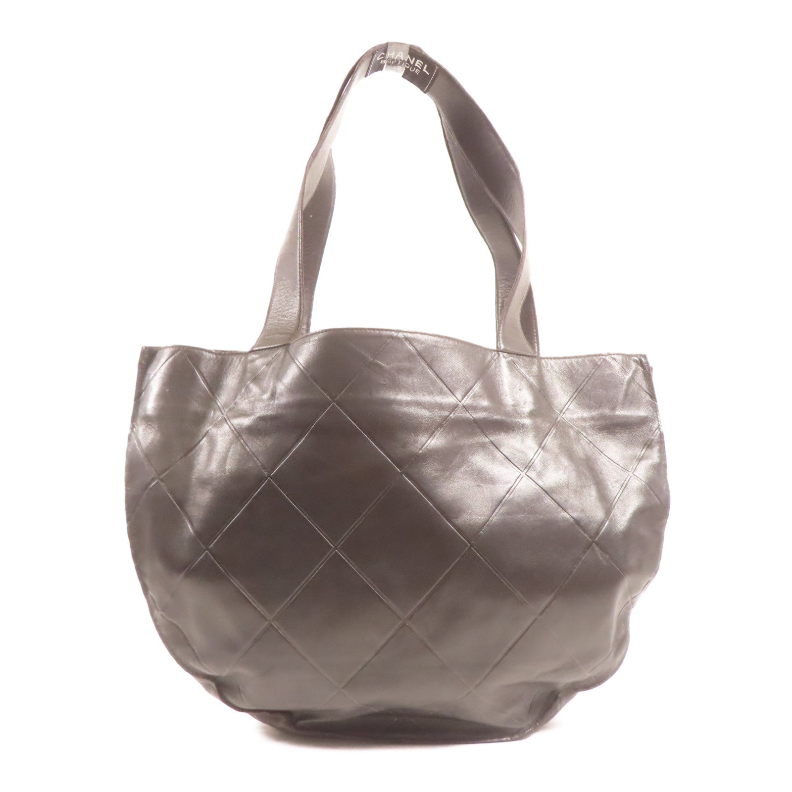 CHANEL 皮革Vintage Matelasse Shoulder Tote Bag手挽袋