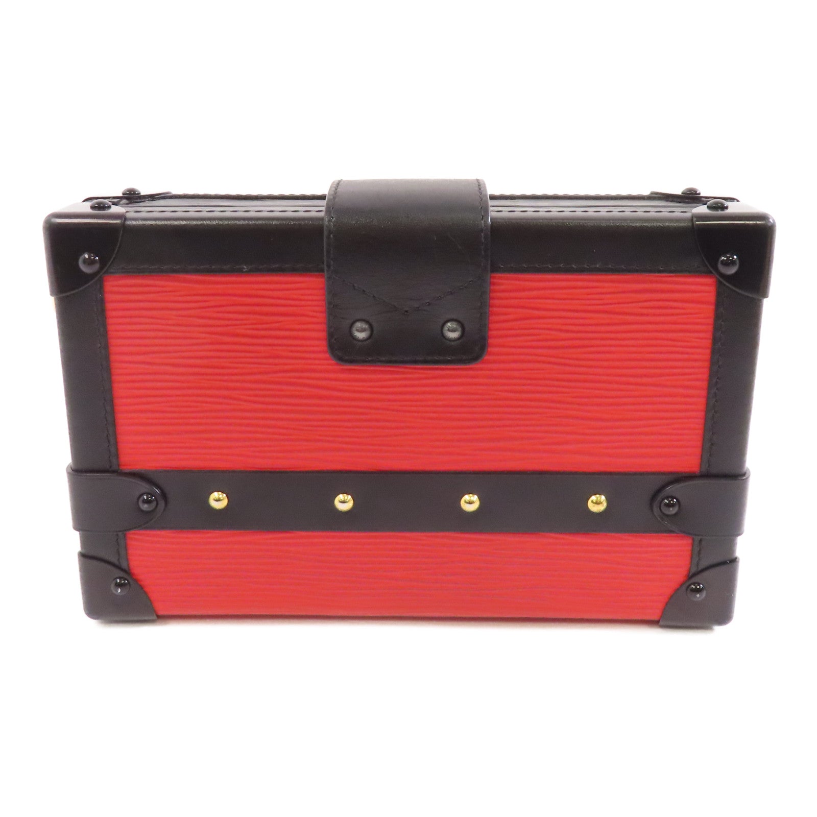 LOUIS VUITTON (PRICE DOWN) LV GHW Petite Malle Shoulder Bag M50013 Epi Black