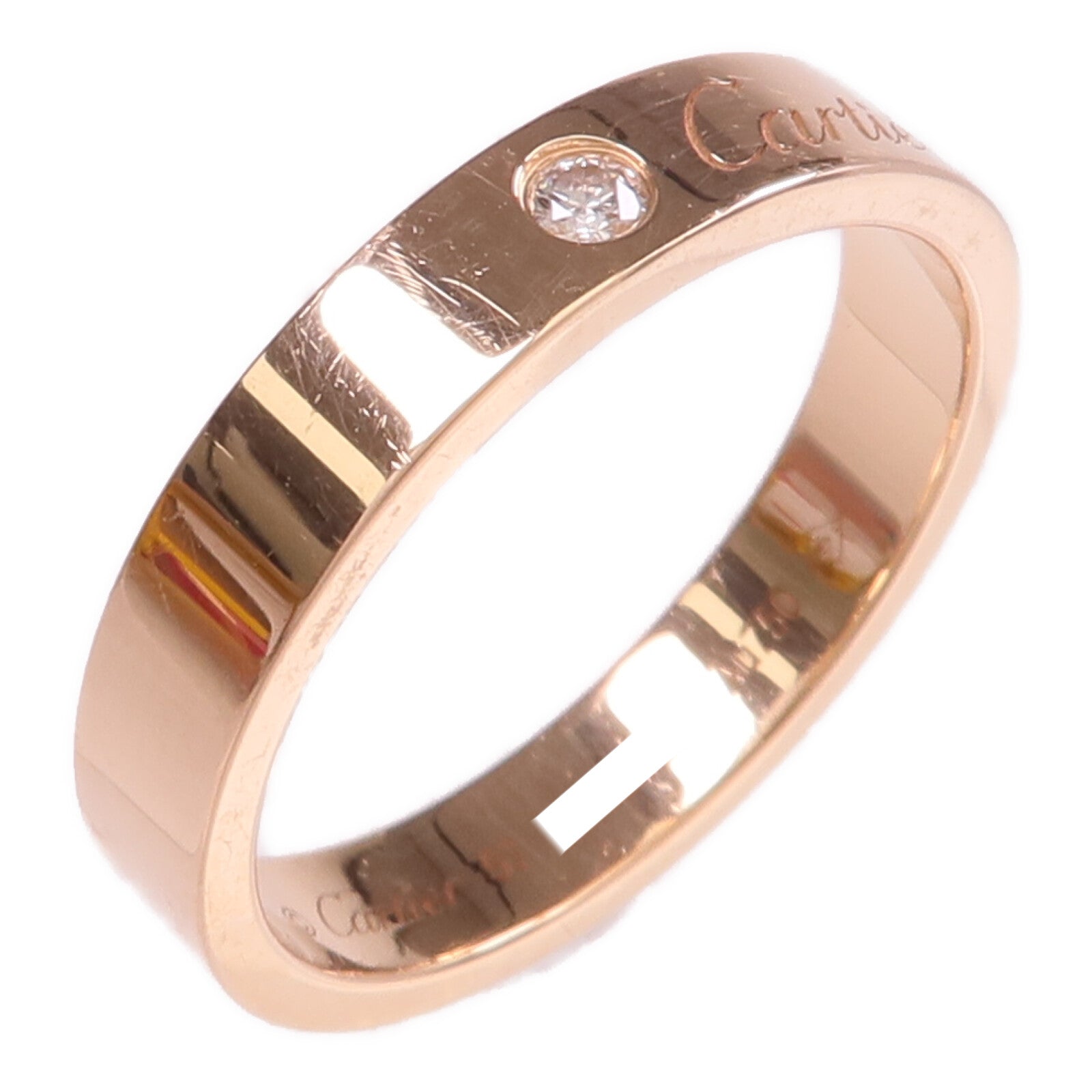 CARTIER 18K玫瑰金Fine Shank Ring戒指Cartier#57/US#8