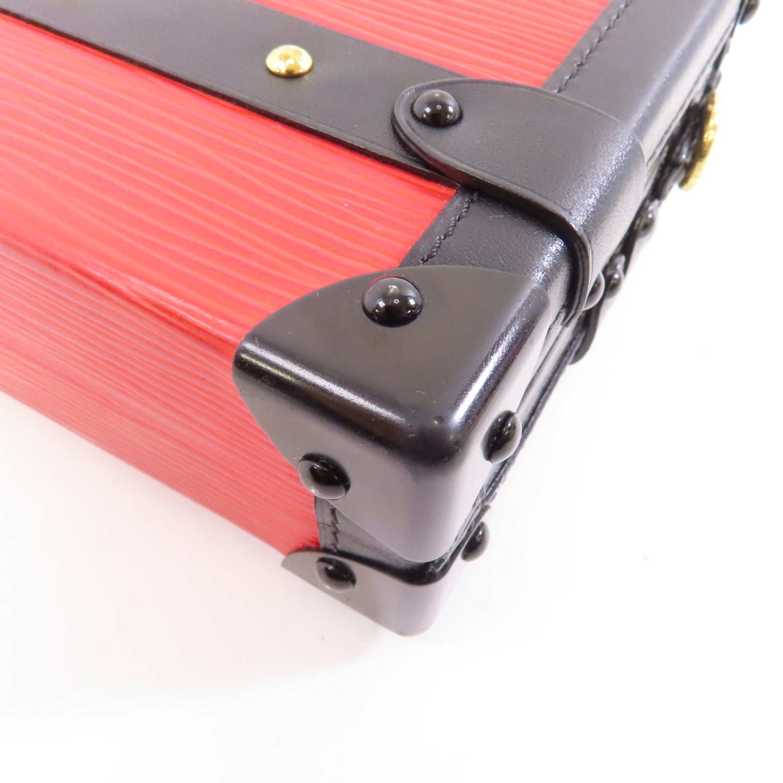 LOUIS VUITTON (PRICE DOWN) LV GHW Petite Malle Shoulder Bag M50013 Epi Black