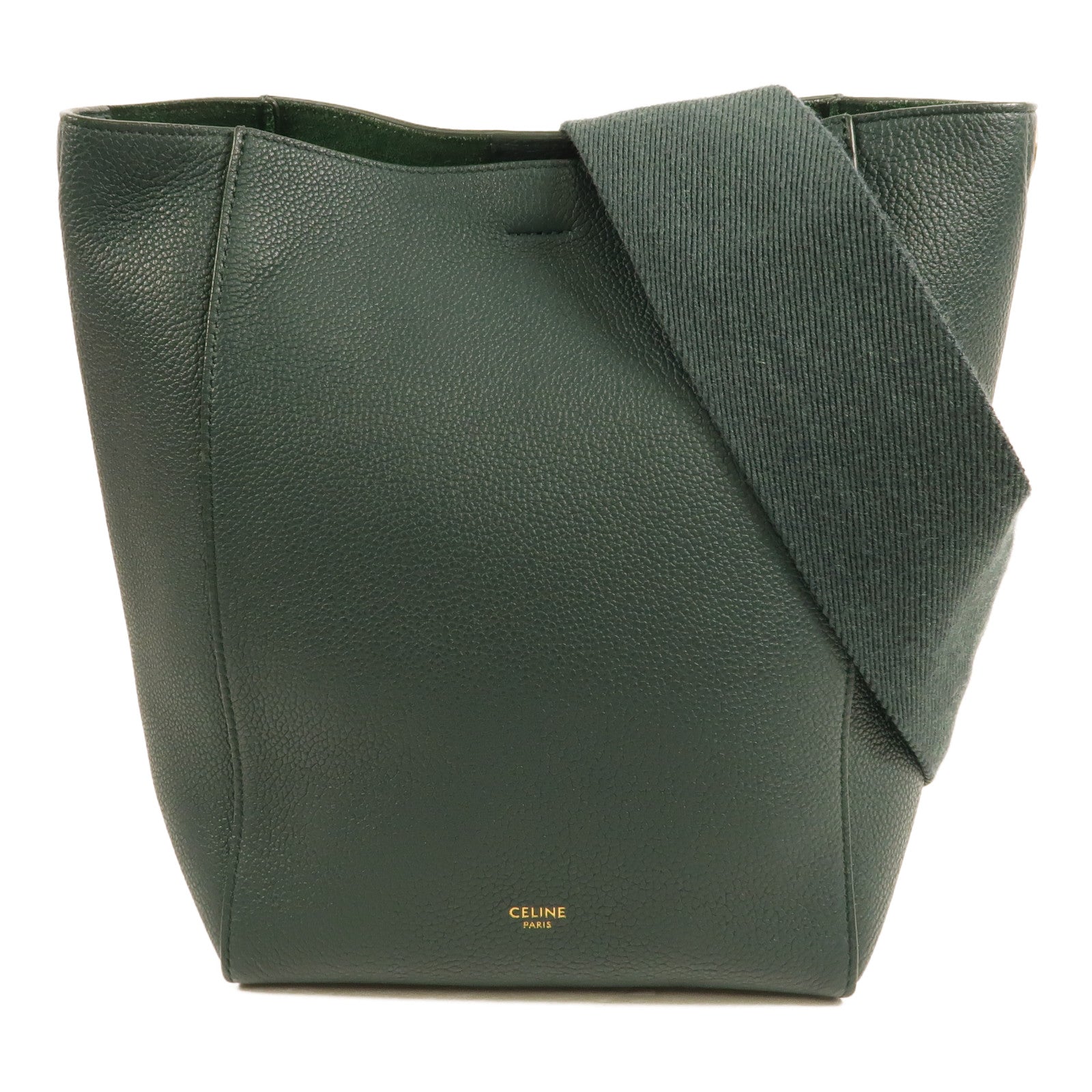 CELINE 牛皮皮革Sangle Bucket Small肩背袋
