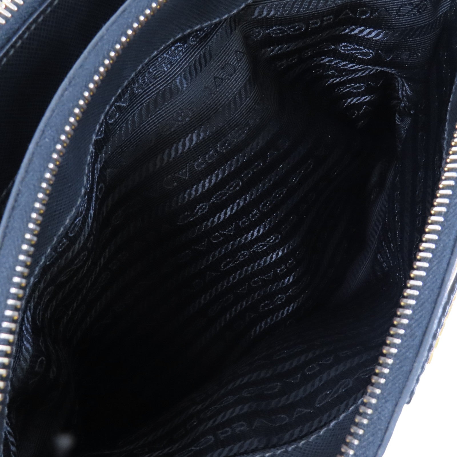 PRADA Saffiano皮革2Way Shoulder金扣手挽肩背兩用袋