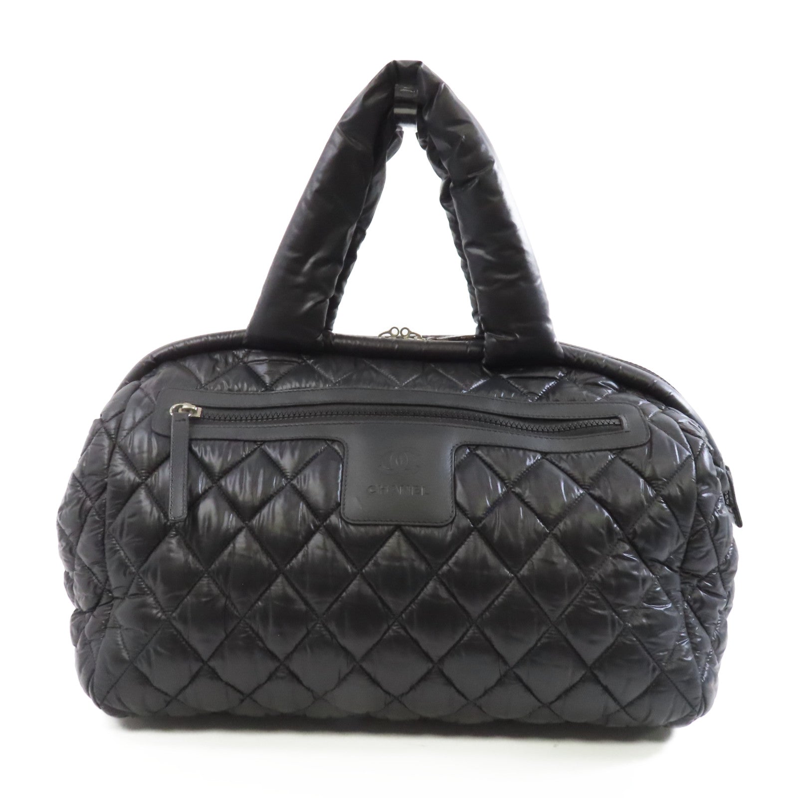 CHANEL (PRICE DOWN) CC SHW Coco Cocoon Handbag Nylon Black